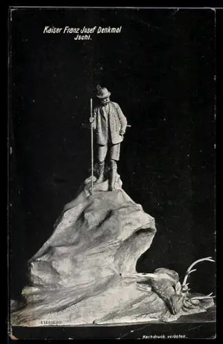 AK Ischl, Kaiser Franz Josef Denkmal