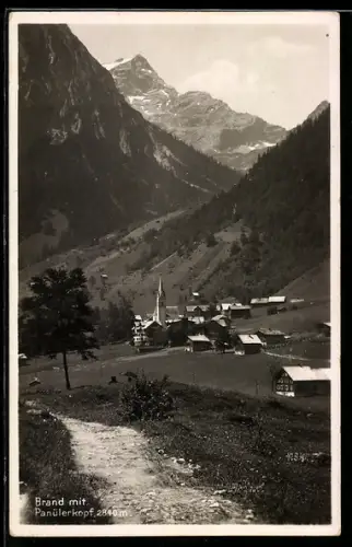 AK Brand, Dorf mit Kirche und Panülerkopf