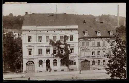 Foto-AK Schmölln /Thür., Stadtapotheke in der Altenburger Strasse 6 - 7 1909