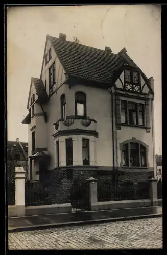 Foto-AK Düsseldorf, Jugendstilvilla 1911