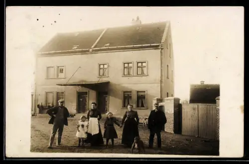 Foto-AK Woltersdorf /Biederitz, Haus der Familie Teltz