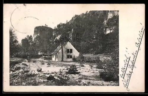 AK Rathen /Wehlen, Haldenhof-Hütte