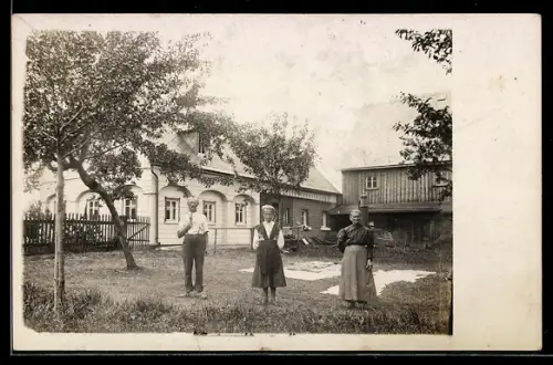 Foto-AK Neueibau, Umgebinde-Haus