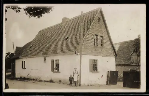 Foto-AK Gräfenstuhl /Mansfeld, Haus Diller