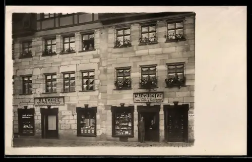 Foto-AK Nürnberg, Haushaltswarengeschäft P. Wellhöfer