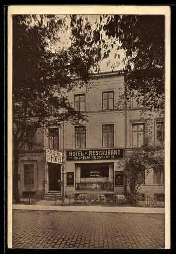 AK Hamburg-St. Georg, Hotel u. Restaurant Wilhelm Hesselbein, Grosse Allee 51