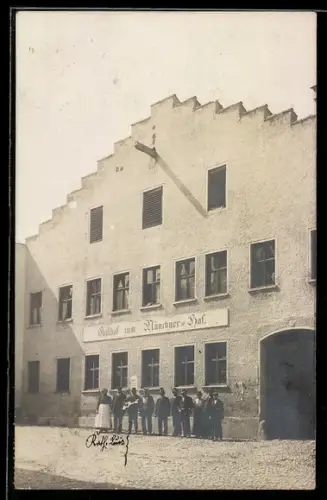 Foto-AK Penzberg, Gasthof zum Münchner-Hof