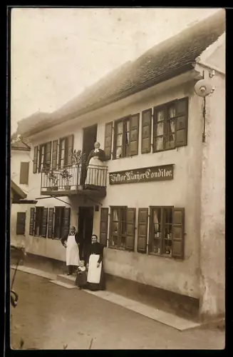 Foto-AK Altomünster, Konditorei Viktor Mayer