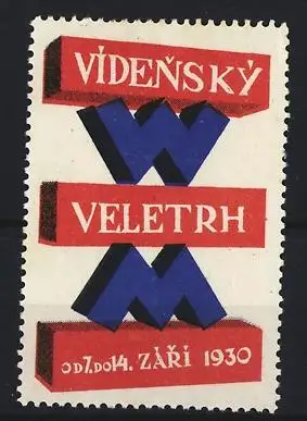 Reklamemarke Wien, Veletrh 1930, Messe-Symbol