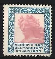 Reklamemarke Verein f. das Deutschtum im Ausland, Germania-Darstellung