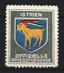 Reklamemarke Istrien, Offizielle Kriegsfürsorge, Ziegenbock-Symbol