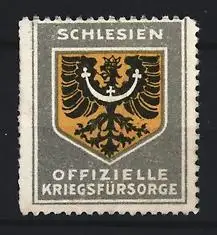 Reklamemarke Schlesien, Offizielle Kriegsfürsorge, Wappen mit Adler