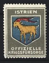 Reklamemarke Istrien, Offizielle Kriegsfürsorge, Ziegenbock-Symbol
