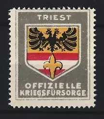 Reklamemarke Triest, Offizielle Kriegsfürsorge, Doppeladlerwappen