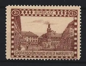 Reklamemarke Marburg, Stadtverschönerungs-Verein, Burgplatz