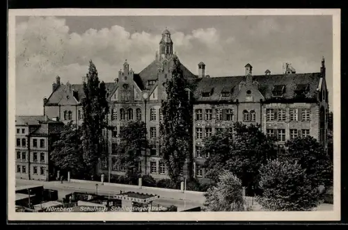 AK Nürnberg, Schulhaus an der Schnieglingerstrasse