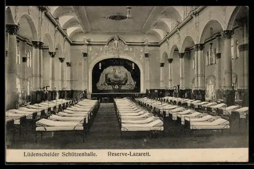 AK Lüdenscheid, Gasthaus Schützenhalle, jetzt Reserve-Lazarett