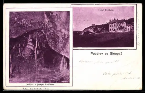 AK Sloup, Hotel Sosuvka, Sosuvka Höhle