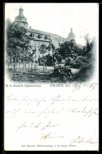 AK Pilsen, Deutsches Gymnasium mit Park