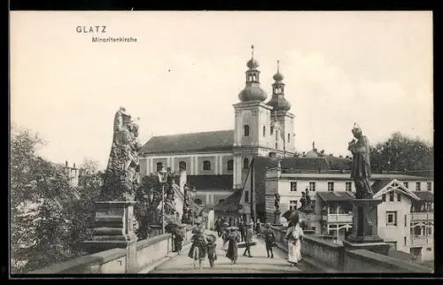 AK Glatz, Brücke zur Minoritenkirche