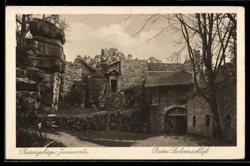 AK Jannowitz /Riesengebirge, Ruine Bolzenschloss