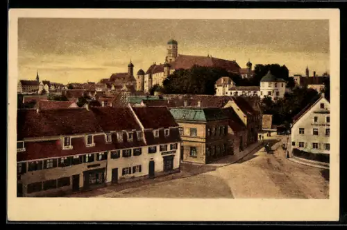 AK Dillingen, Teilansicht mit Blick auf Kirche