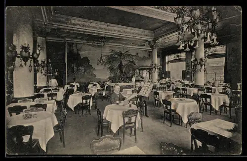 AK Dresden, Gasthaus Kaiserpalast, Speisesaal 1. Etage