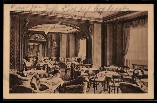 AK Dresden, Cafe Königs-Diele, Innenansicht