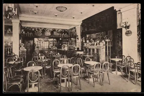 AK Dresden, Cafe Blesch, Prager Strasse 58