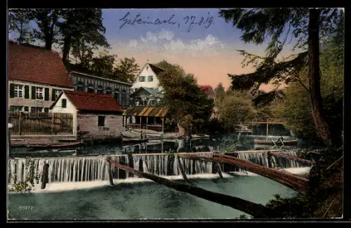 AK Schwarzenbruck, Restaurant Gsteinach im Schwarzachtal, Wehr