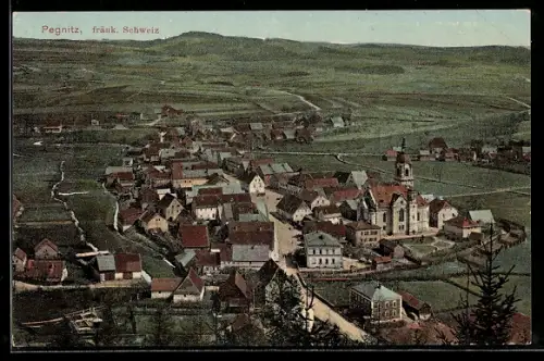 AK Pegnitz i. fränk. Schweiz, Totalansicht der Ortschaft