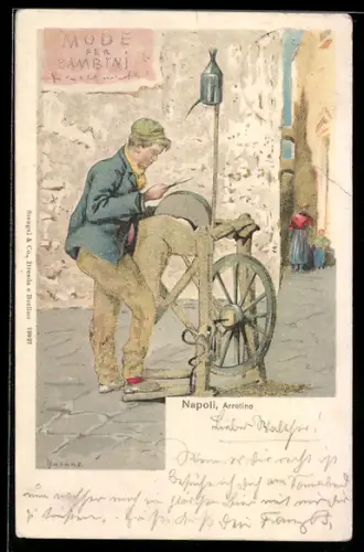 Lithographie Neapel / Napoli, Arrotino