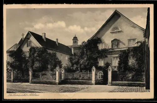 AK Dillingen a. D., J. E. Wagnersche Wohltätigkeitsanstalten, Taubstummenanstalt, Teilansicht Altbau