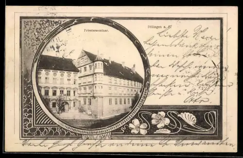 Passepartout-AK Dillingen a. D., Priesterseminar