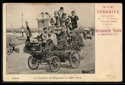 AK Paris, Exposition 1900, Le Clou-Reve, Kaiser Franz Josef I. von Österreich und Zar Nikolaus II. von Russland