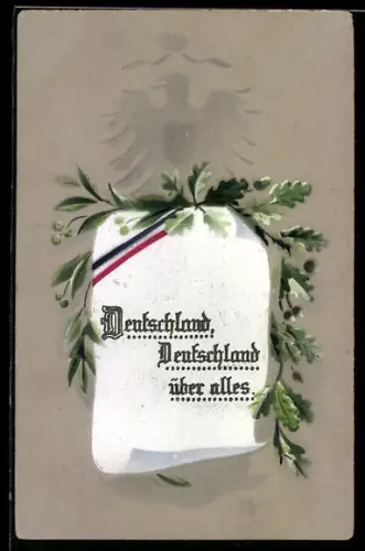 AK Spruch: Deutschland, Deutschland über alles!, Reichsadler