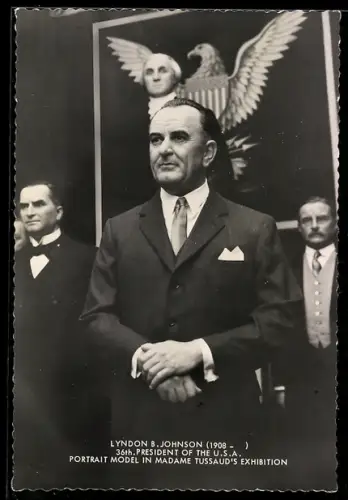 AK Lyndon B. Johnson, 36. Präsident der USA als Wachsfigur bei Madame Tussaud
