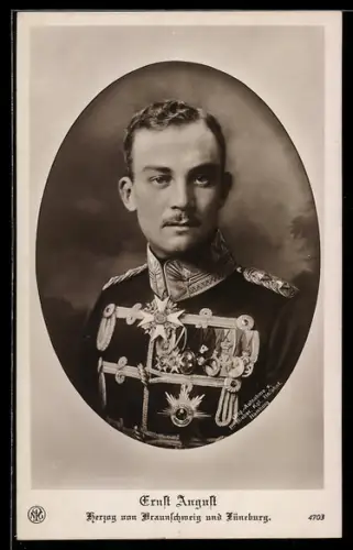 AK Ernst August Herzog von Braunschweig und Lüneburg im Porträt