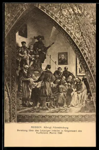 AK Meissen, Kurfürst Moritz in der Königlichen Albrechtsburg