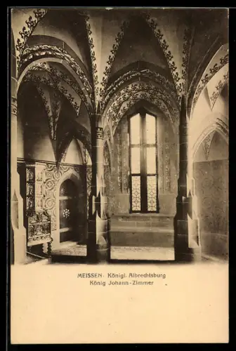 AK Meissen, Königliche Albrechtsburg, König Johann-Zimmer