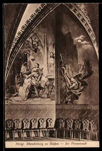 AK Meissen, Königliche Albrechtsburg, Der Prinzenraub