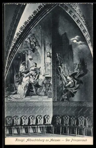 AK Meissen, Königliche Albrechtsburg, Der Prinzenraub