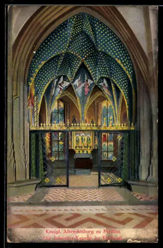 AK Meissen, Königliche Albrechtsburg, Die Johannes-Kapelle im Kirchsaal