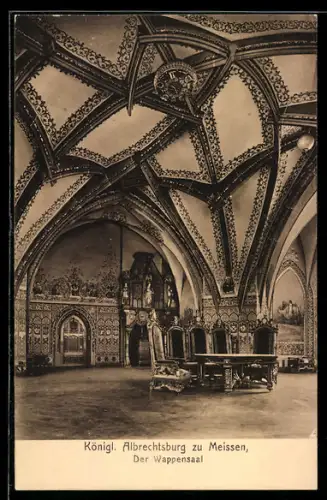 AK Meissen, Königliche Albrechtsburg, Der Wappensaal