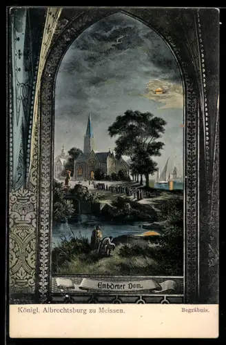 AK Meissen, Königliche Albrechtsburg, Begräbnis