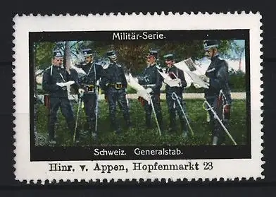 Reklamemarke Schweiz, Generalstab, Militärserie