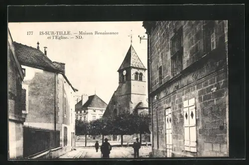AK Is-sur-Tille, Maison Renaissance et l`Eglise