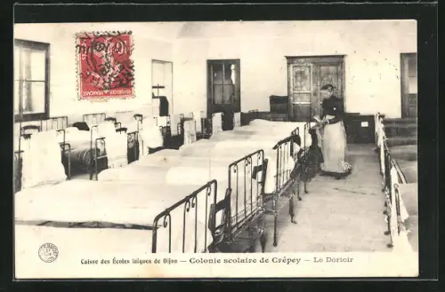 AK Crépey, Caisse des Écoles Laiques de Dijon, le Dortoir