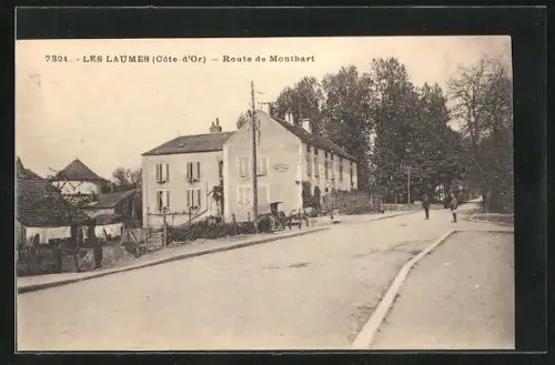 AK Les Laumes, Route de Montbart
