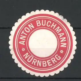 Präge-Reklamemarke Anton Buchmann, Nürnberg